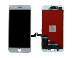 Kijelző Apple iPhone 8 Plus (lcd, érintőpanel, átvezető fóliával, keret) fehér